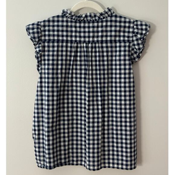 J. Crew Gingham Blouse size large - Picture 3 of 5